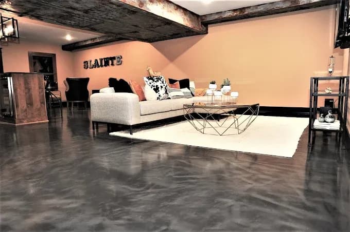 Basement floor coating